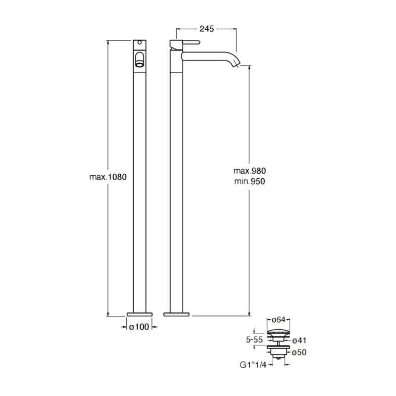 CRIIX290 installasjonstegning