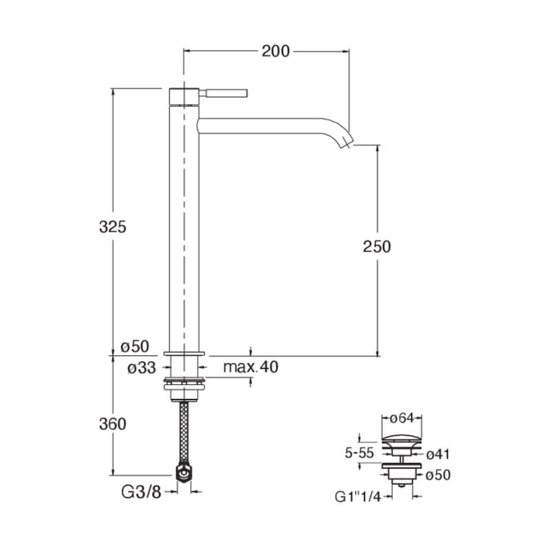 CRIPX222 installasjonstegning