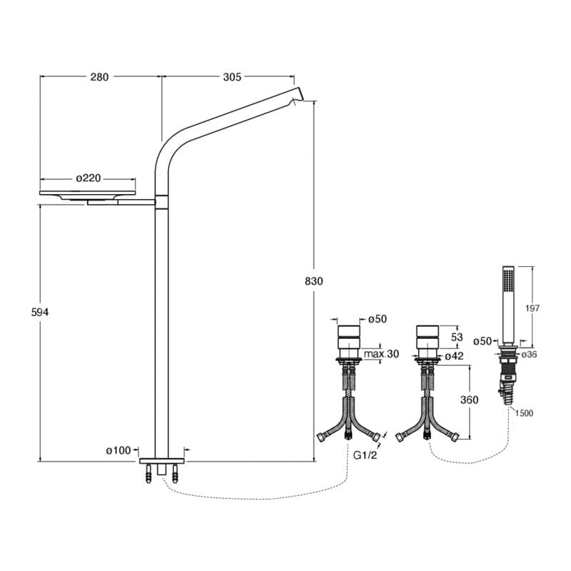 CRISX123 installasjonstegning