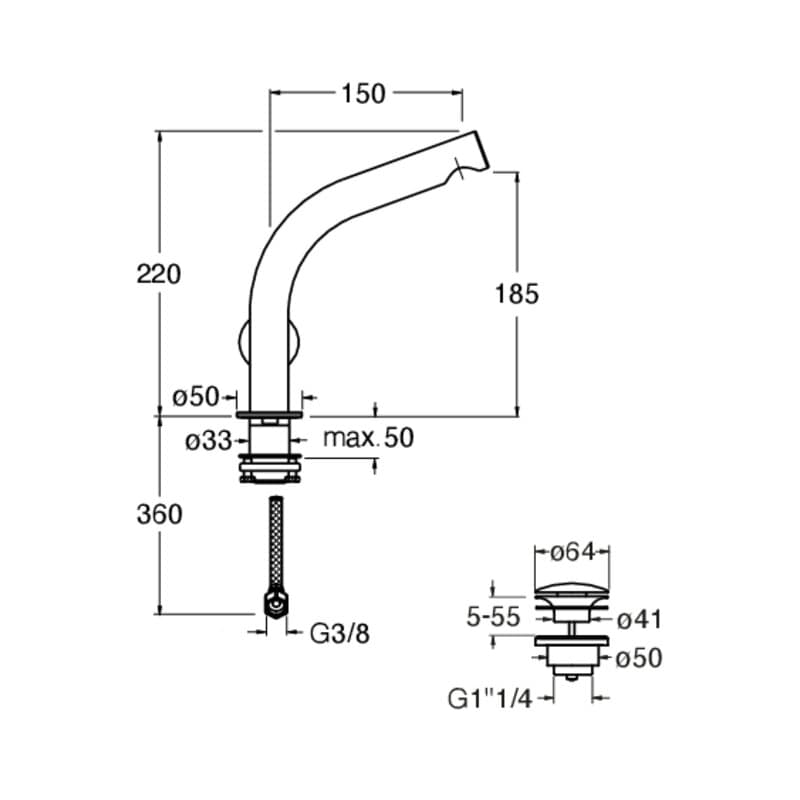 CRISX220 installasjonstegning