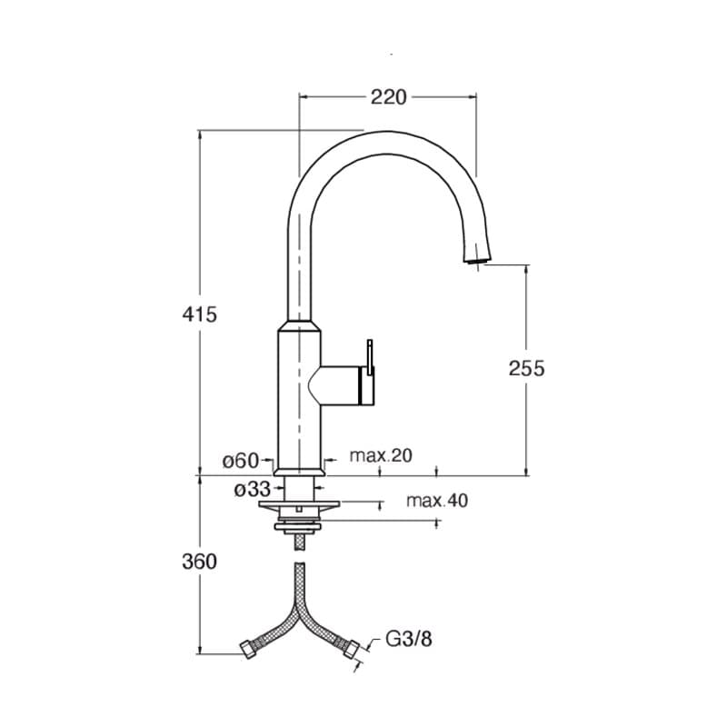 CRIKX525 installasjonstegning
