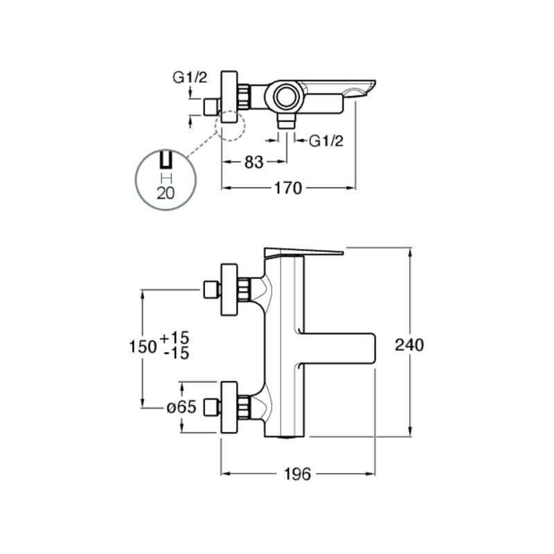 CRIBA107 installasjonstegning