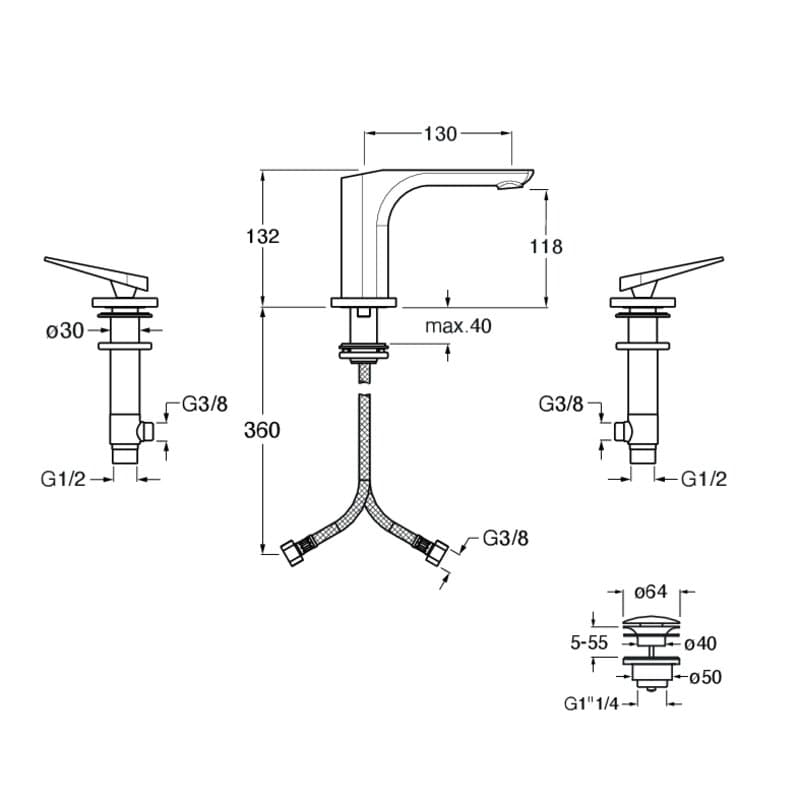 CRIBA205 installasjonstegning