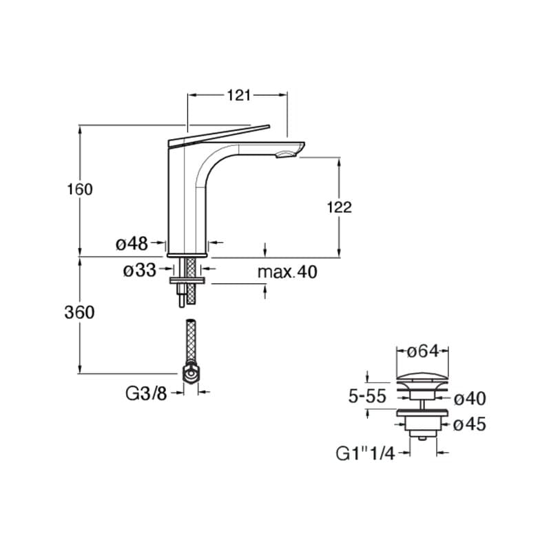CRIBA220 installasjonstegning