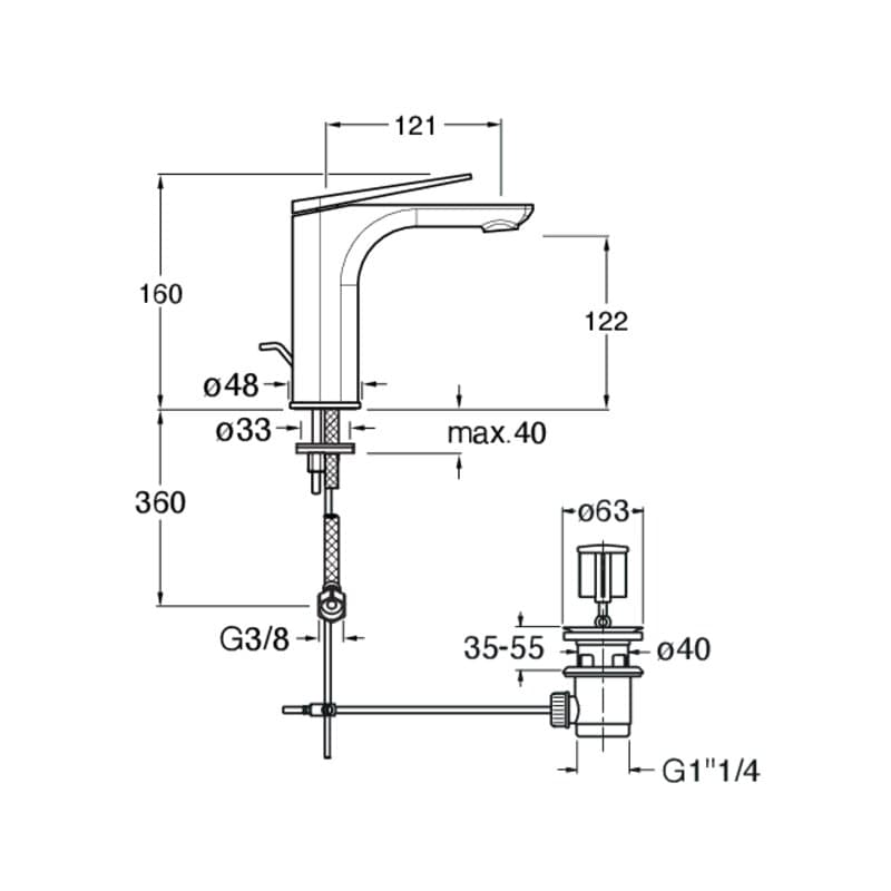CRIBA221 installasjonstegning