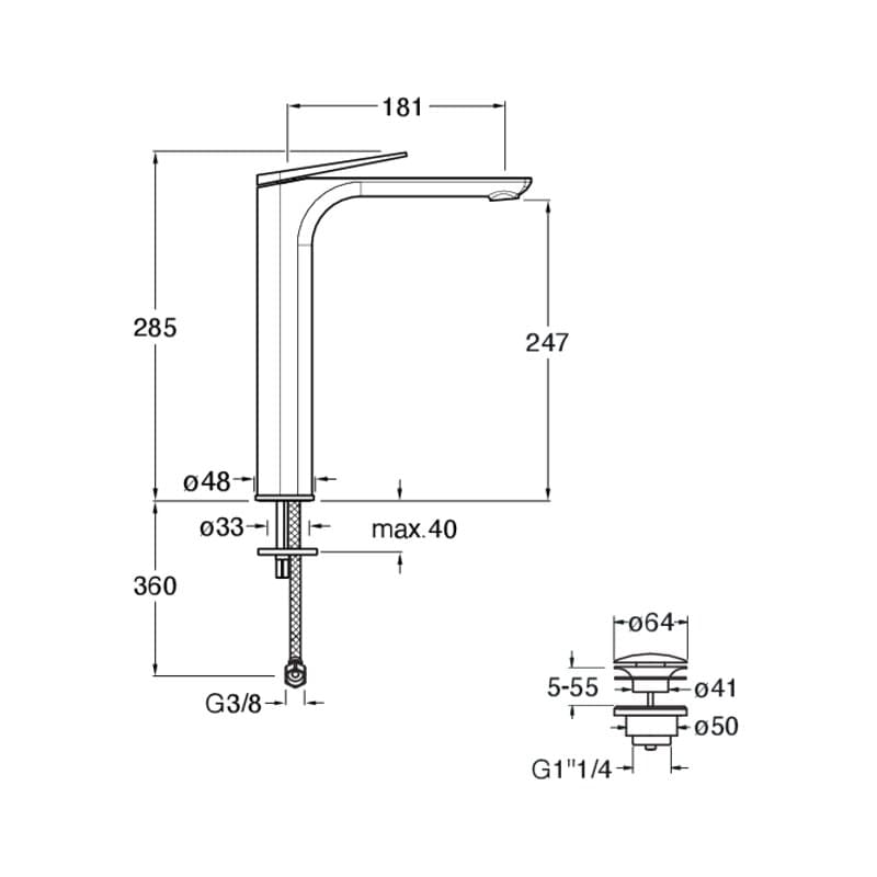 CRIBA222 installasjonstegning