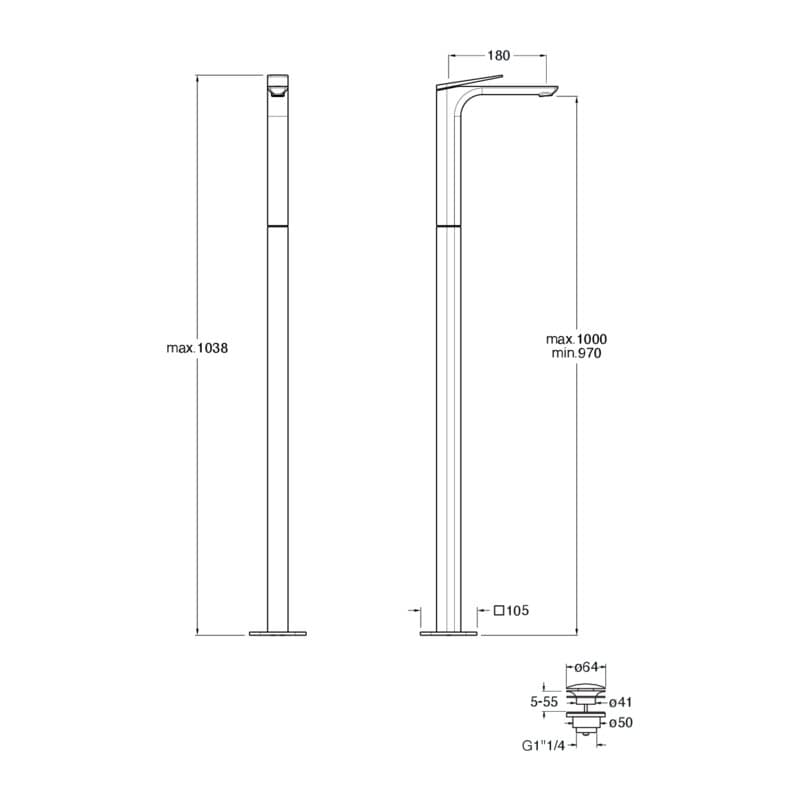 CRIBA290 installasjonstegning
