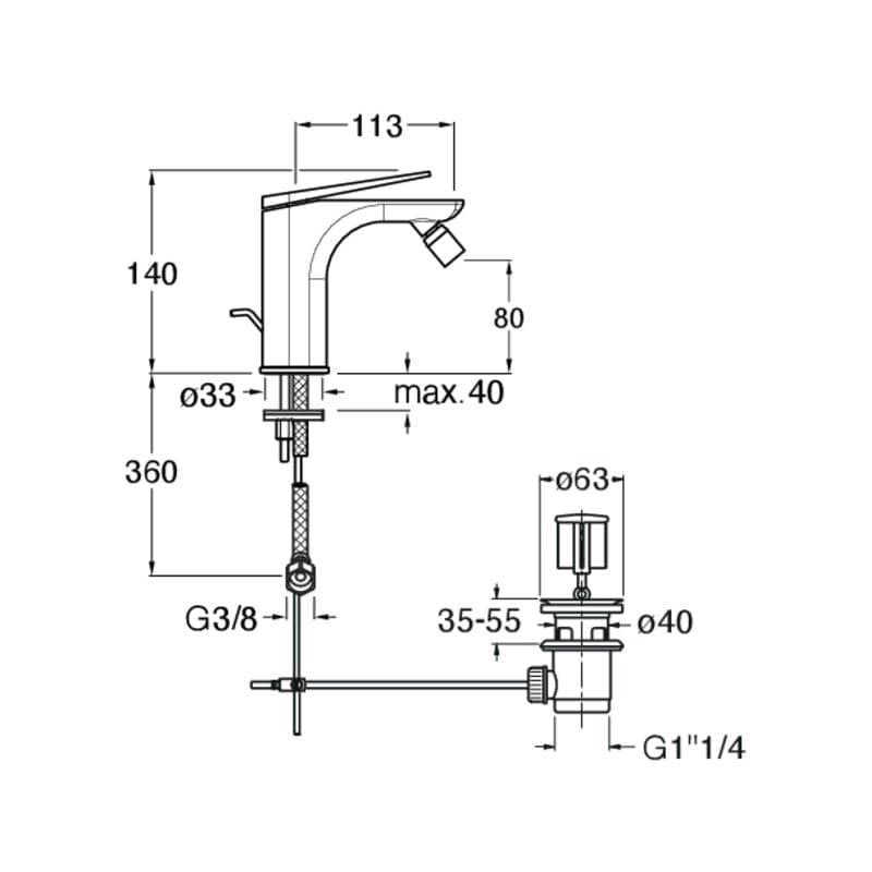 CRIBA321 installasjonstegning