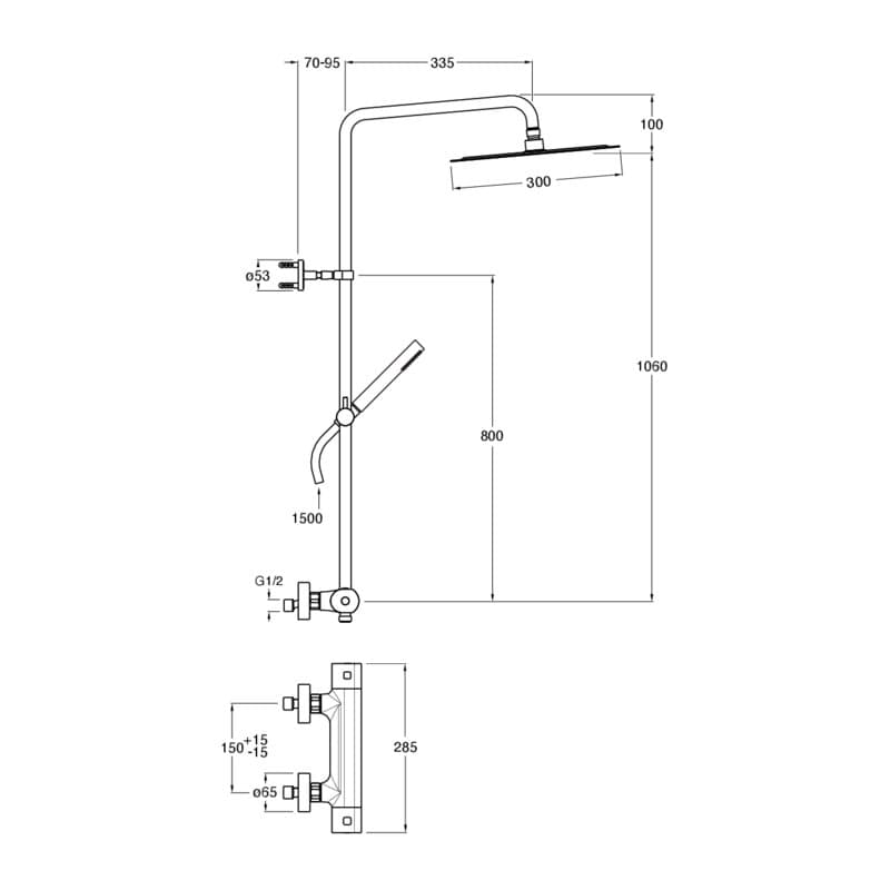 CRIBA448 installasjonstegning