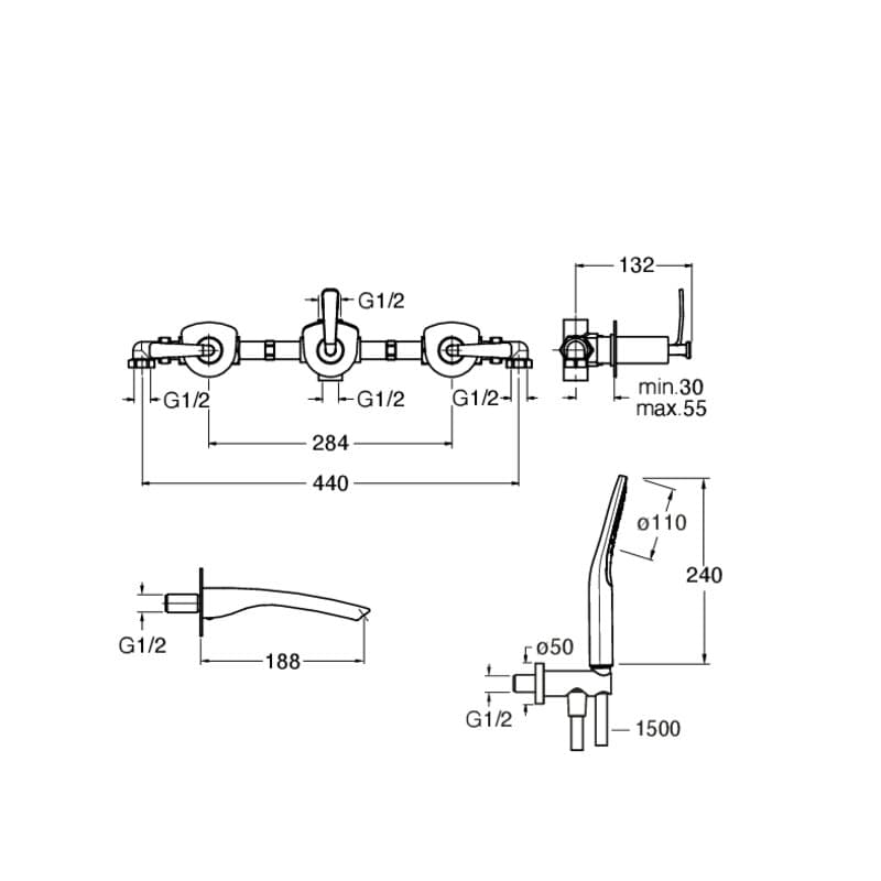 CRIBO111 installasjonstegning