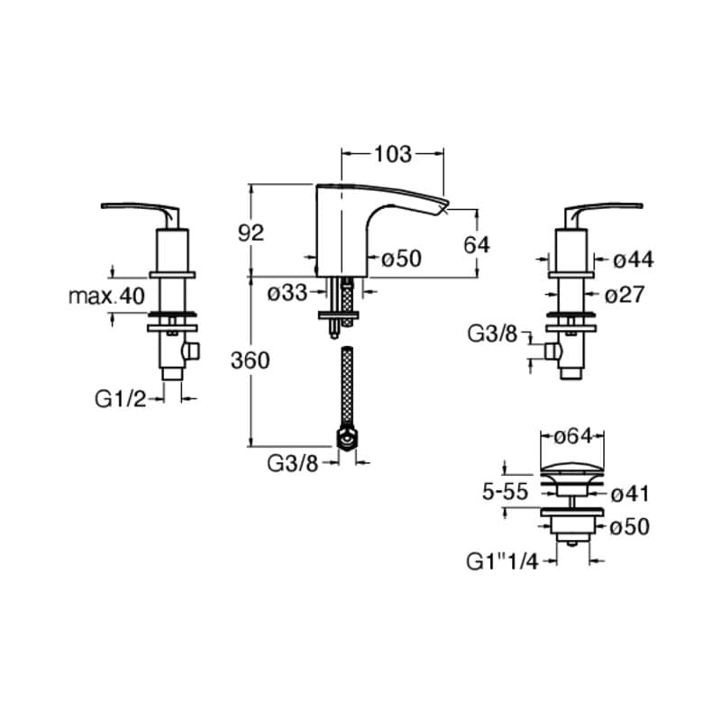 CRIBO330 installasjonstegning
