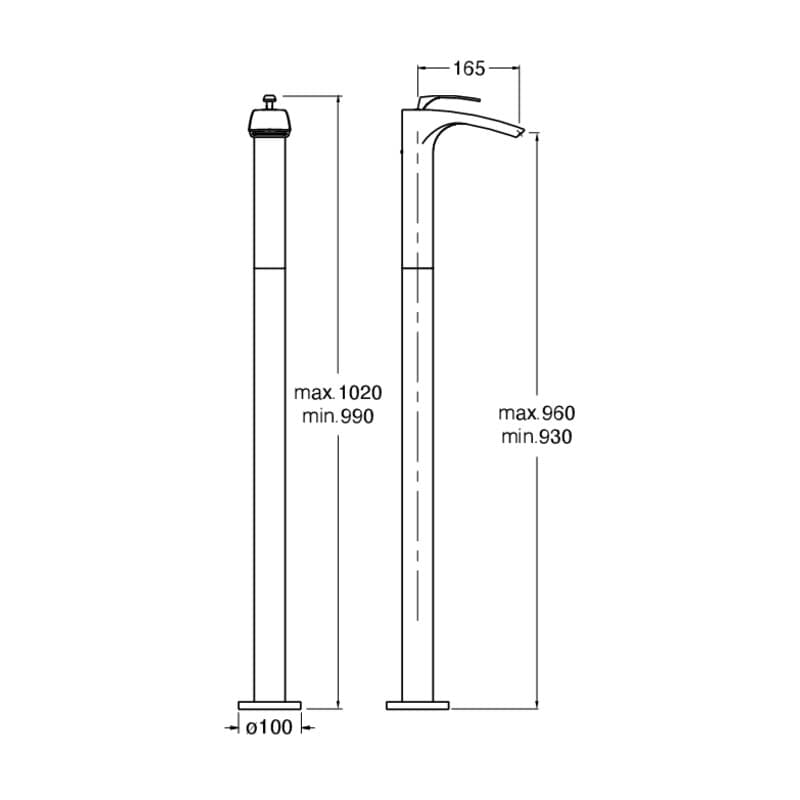 CRIBO990 installasjonstegning