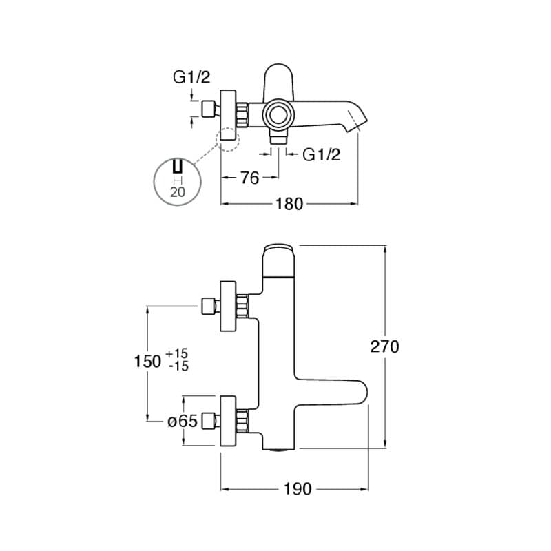 CRIBT107 installasjonstegning