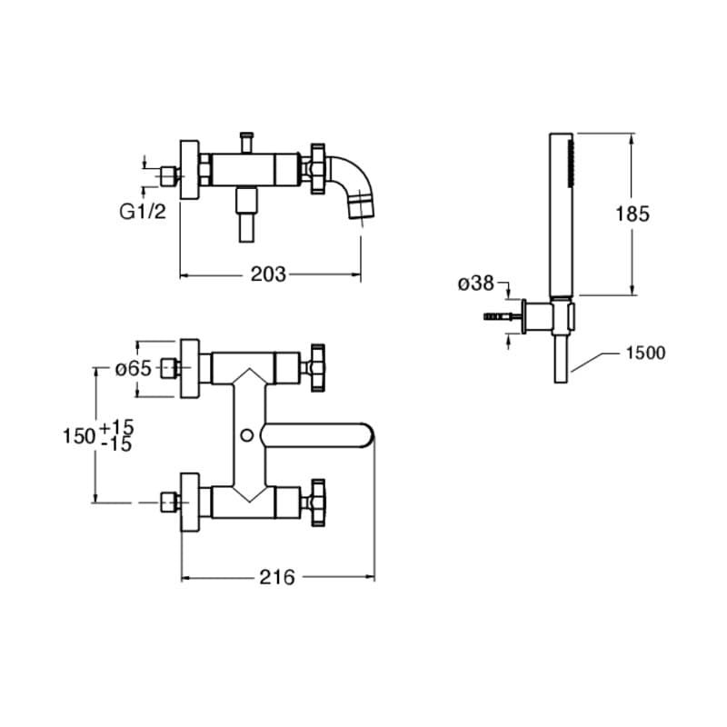 CRICR180 installasjonstegning