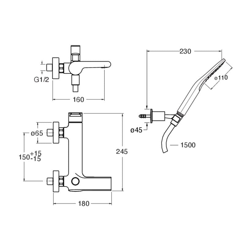 CRIDE181 installasjonstegning