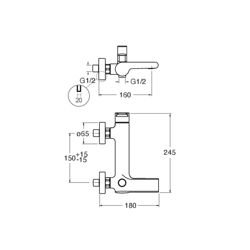 CRIDE187 installasjonstegning