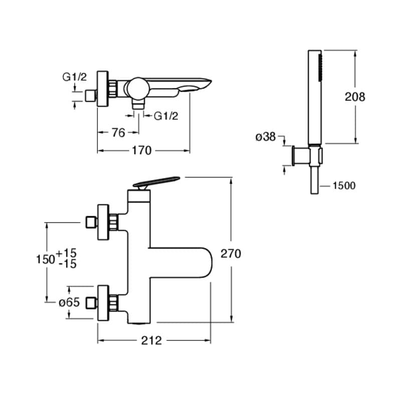 CRIFL100 installasjonstegning