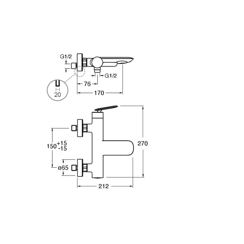 CRIFL107 installasjonstegning