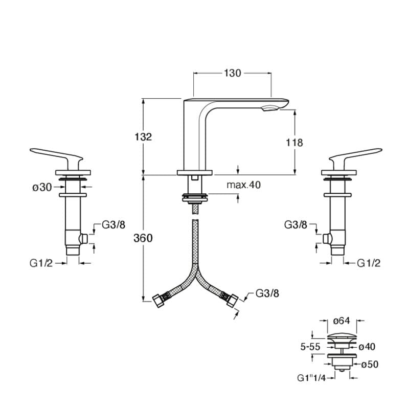 CRIFL205 installasjonstegning