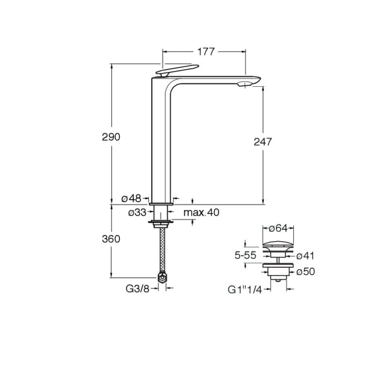 CRIFL222 installasjonstegning