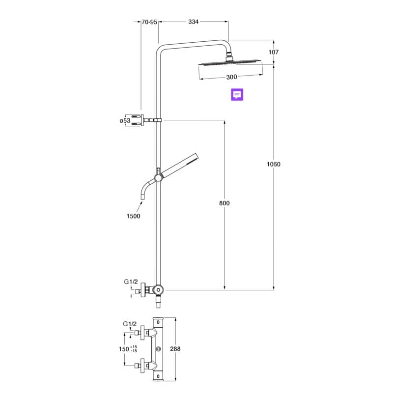 CRIFA448 installasjonstegning