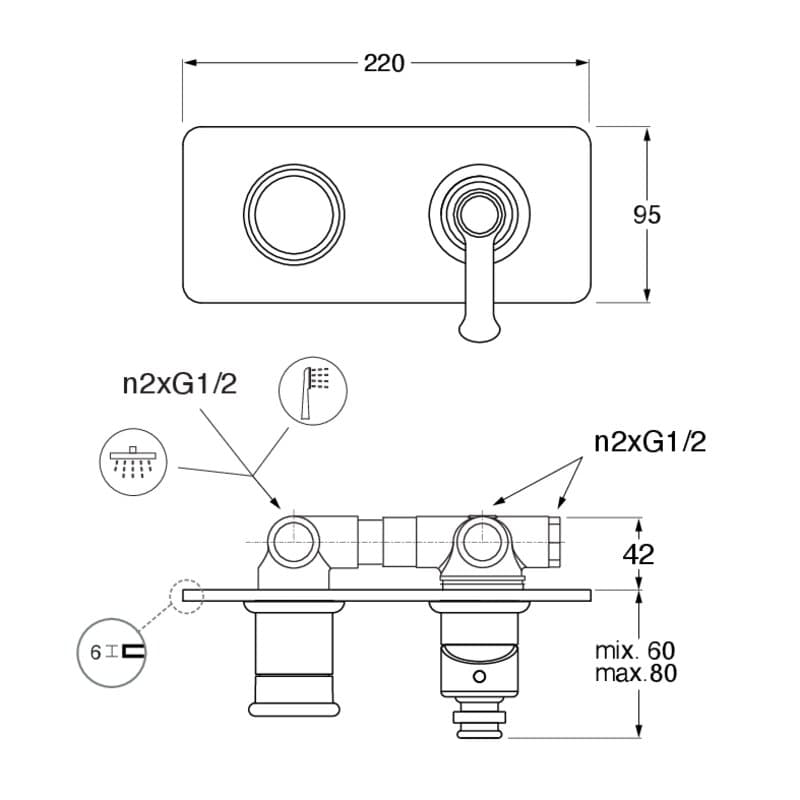 CRIFA622 installasjonstegning