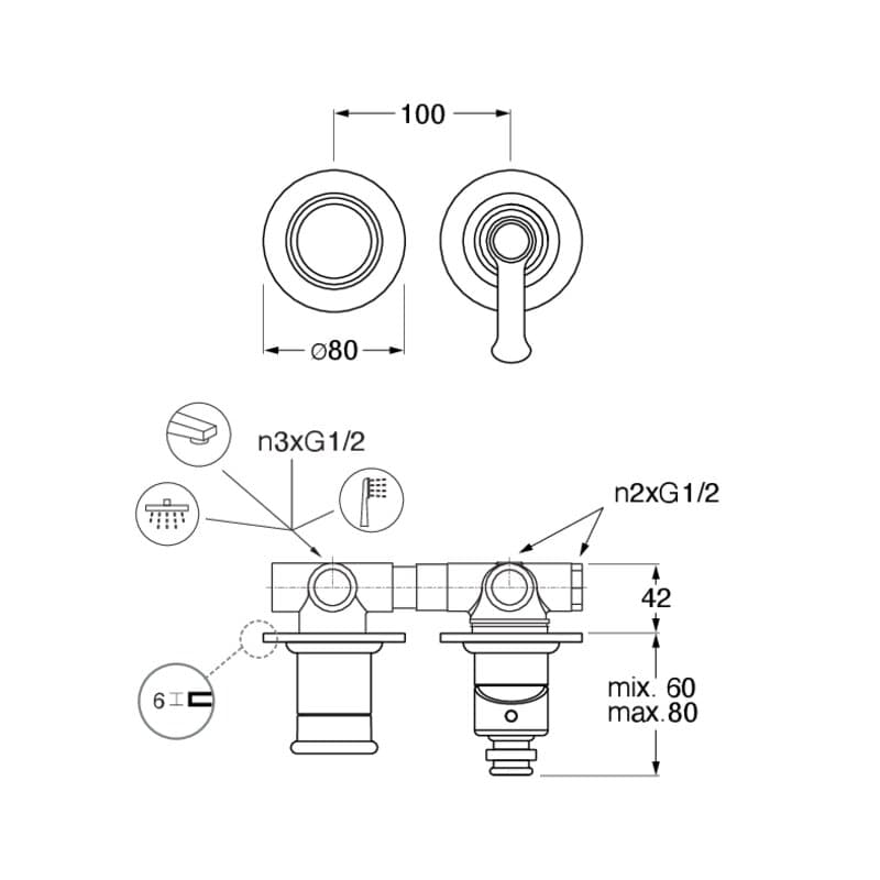 CRIFA633 installasjonstegning