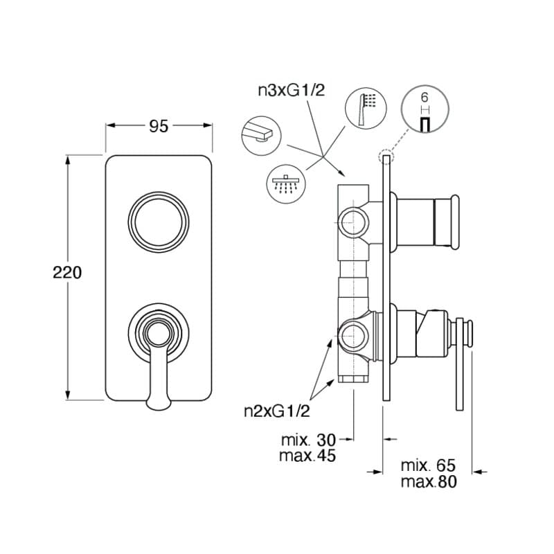 CRIFA643 installasjonstegning