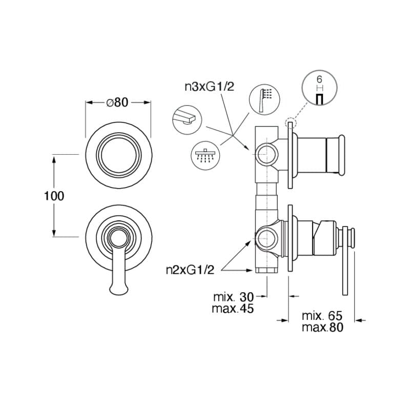 CRIFA663 installasjonstegning