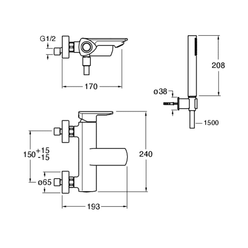 CRIPF100 installasjonstegning