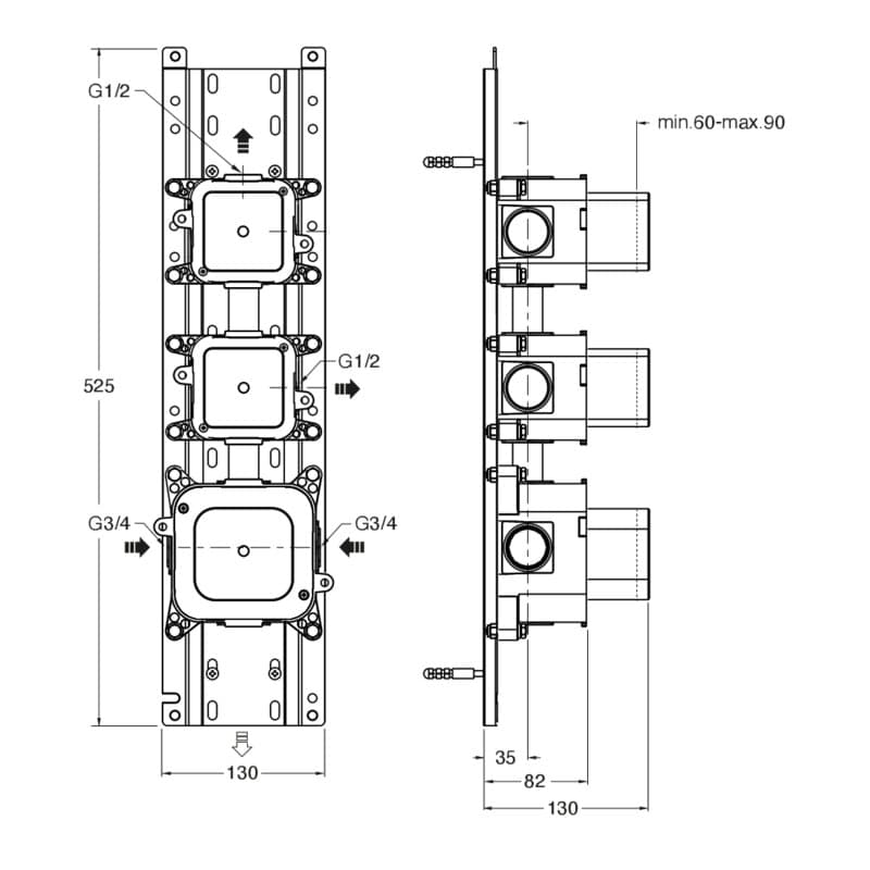 CRICS702 installasjonstegning