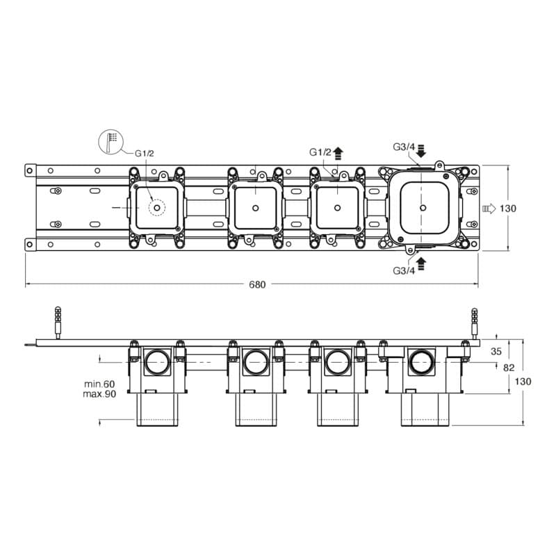CRICS718 installasjonstegning