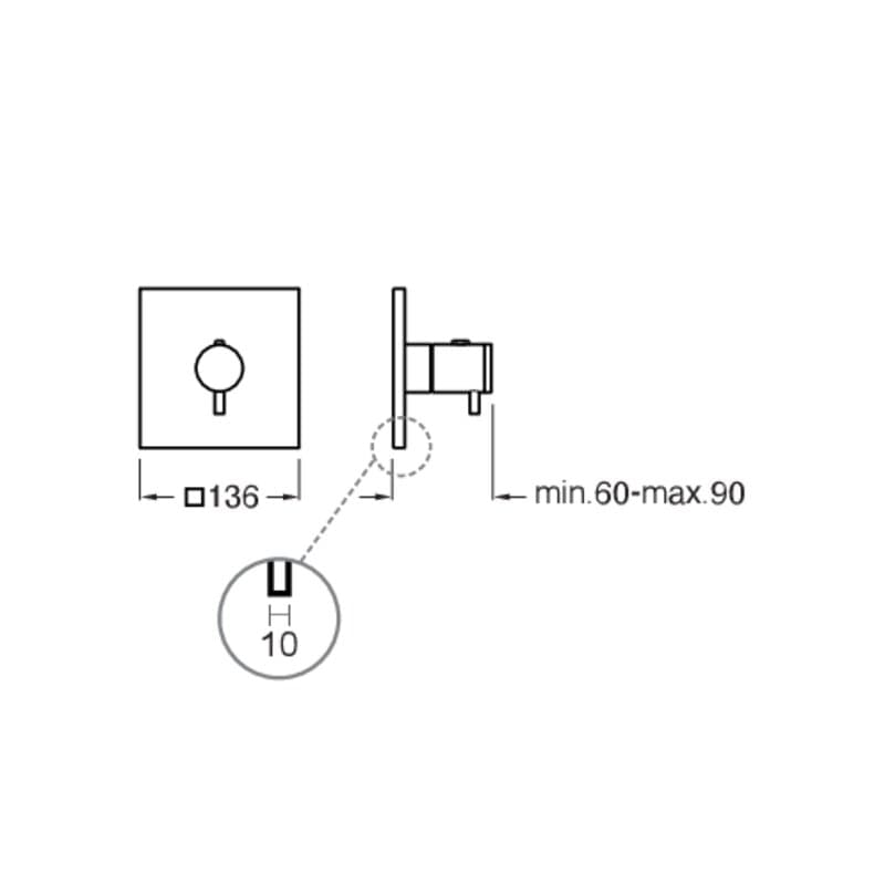 CRIXX500 installasjonstegning