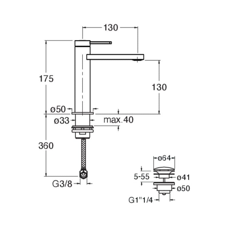 CRIUX223 installasjonstegning