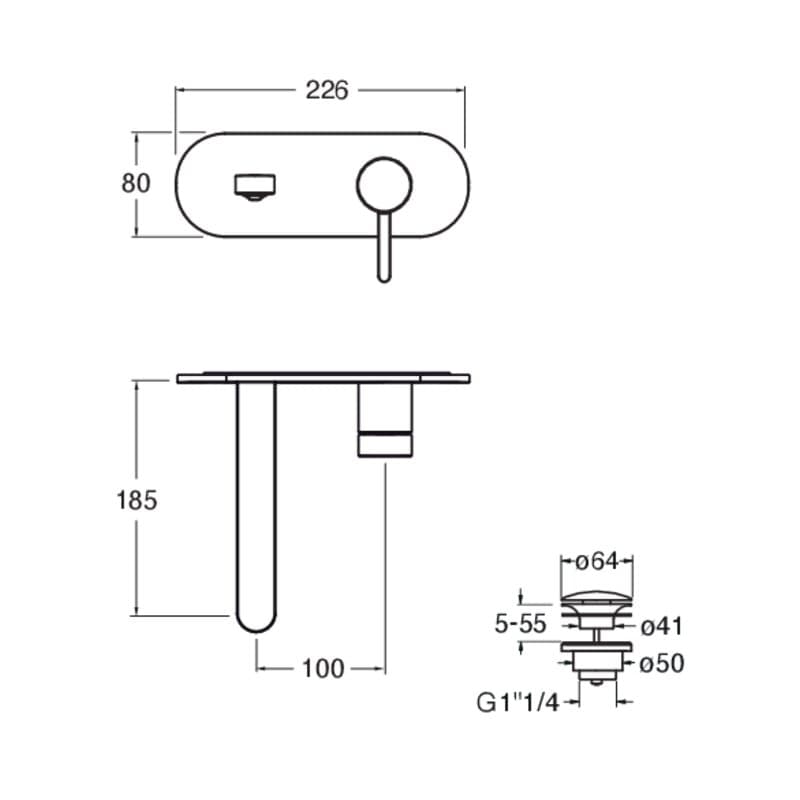 CRIUX256 installasjonstegning
