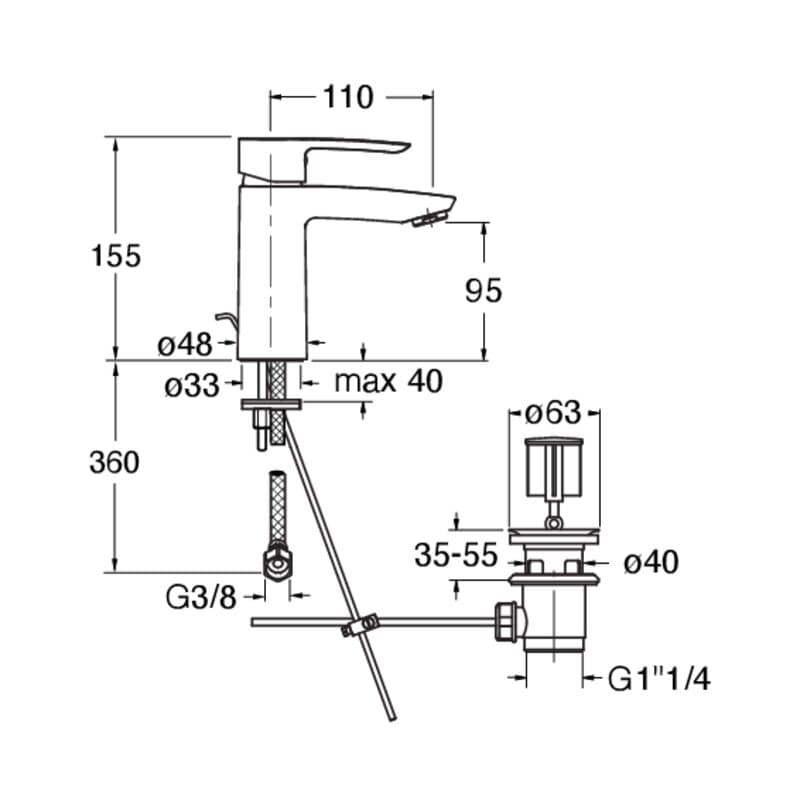 CRIND222 installasjonstegning