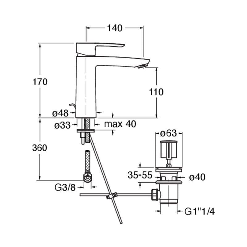 CRIND265 installasjonstegning