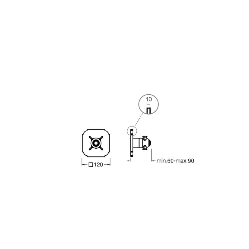 CRIXC700 installasjonstegning