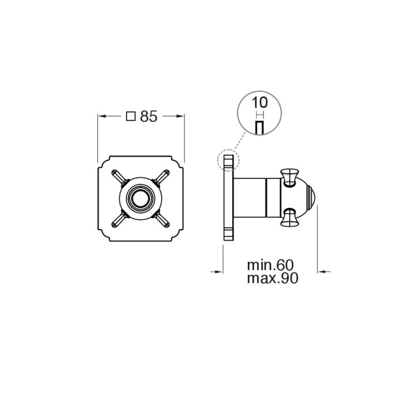 CRIXC730 installasjonstegning
