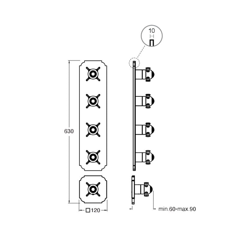 CRIXC784 installasjonstegning