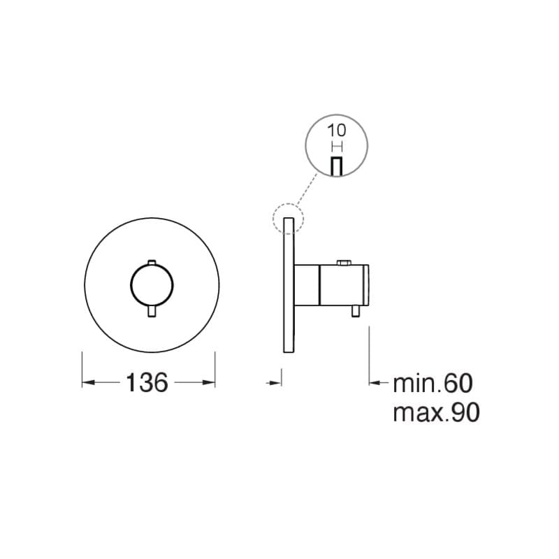 CRIXT600 installasjonstegning